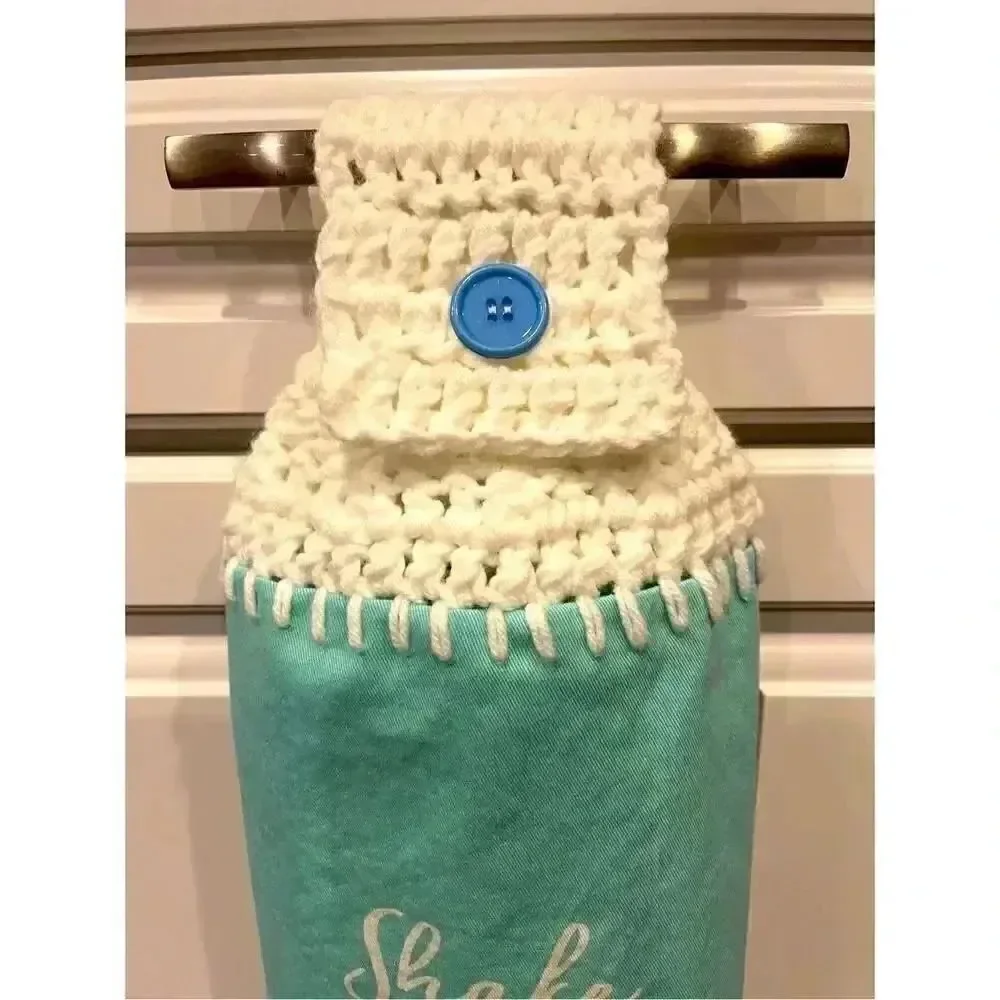 Crochet Top Kitchen Towel- Shake It Off (Salt And Pepper Shakers)